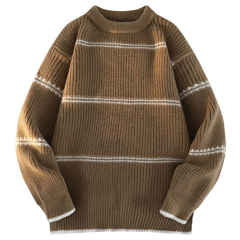 Lacey Knit Sweater in Khaki