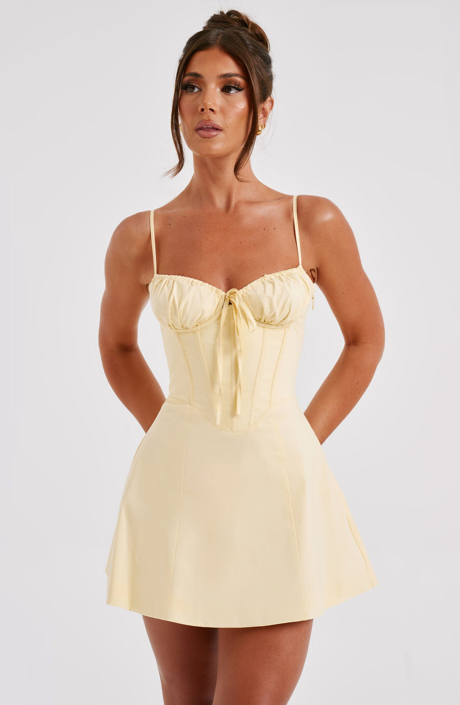 Dora Mini Dress – Lemon
