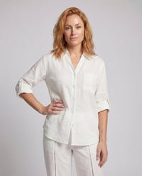 Lael Elegant Linen Blouse