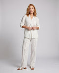 Lael Elegant Linen Blouse
