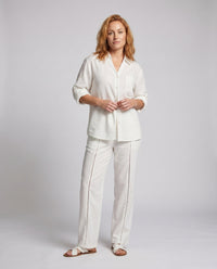 Lael Elegant Linen Blouse