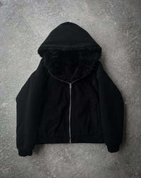 Lael Jacket with Hood in Black