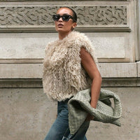 Lael Vest in Beige