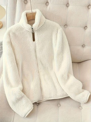 Laila Jacket with Pockets in White