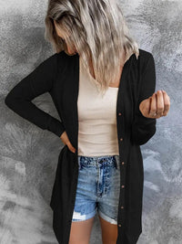 Laila Knit Cardigan with Pockets in Black
