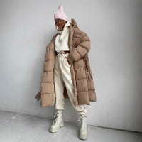 Laila Quilted Jacket with Zip Front and Hood
