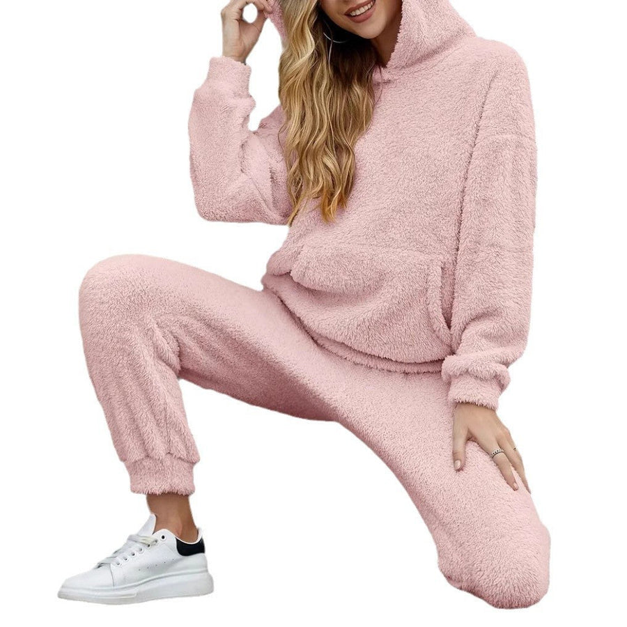 Laila Set with Pockets and Hood in Grey
