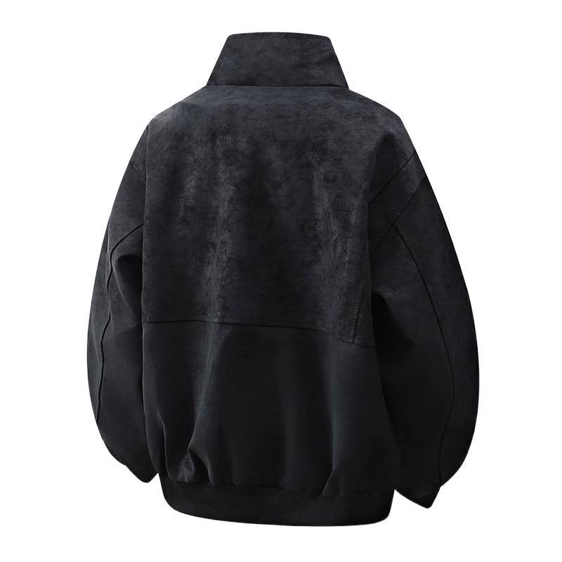 Lana Jacket with Zip Front and Pockets in Black