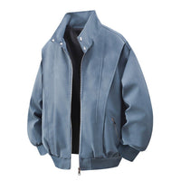 Lana Jacket with Zip Front and Pockets in Blue