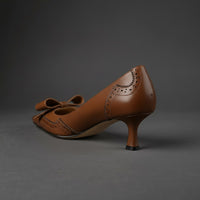 Lana Kitten Heel Pump in Espresso Brown