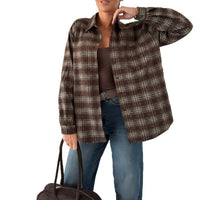 Lana Shirt with Checked and Oversized