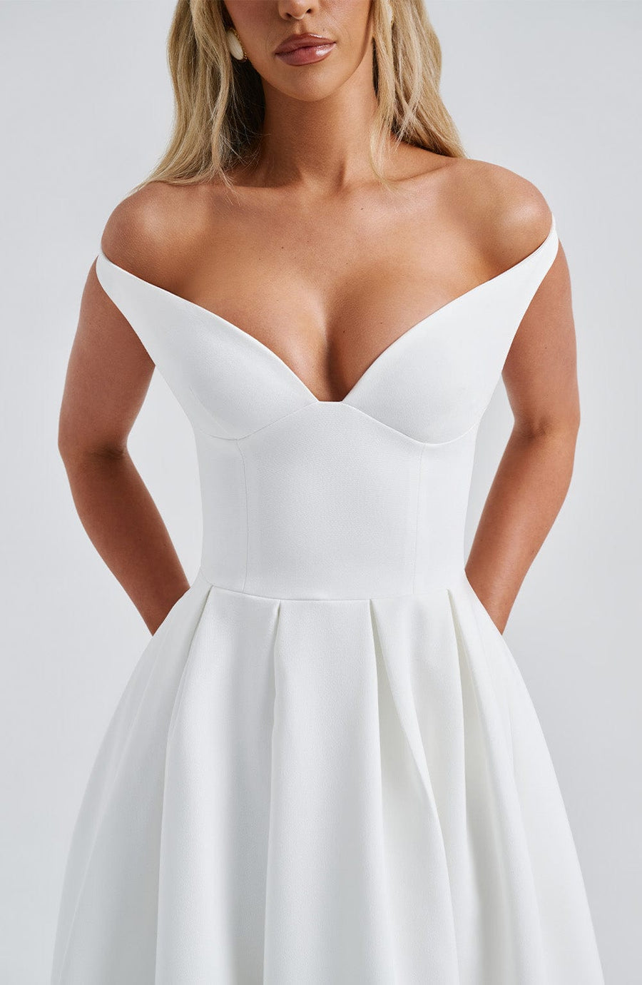 Kristina Midi Dress – Ivory