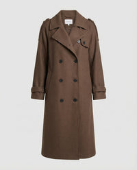 Lara Elegant Coat in Brown