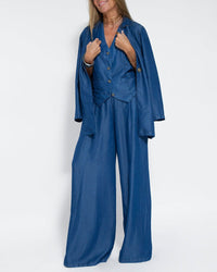 Lara Elegant Linen Vest