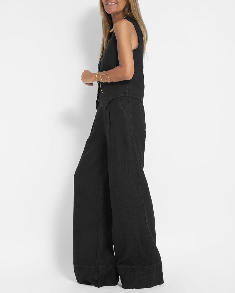 Lara Elegant Linen Vest