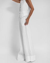 Lara Elegant Linen Vest