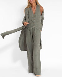 Lara Elegant Linen Vest