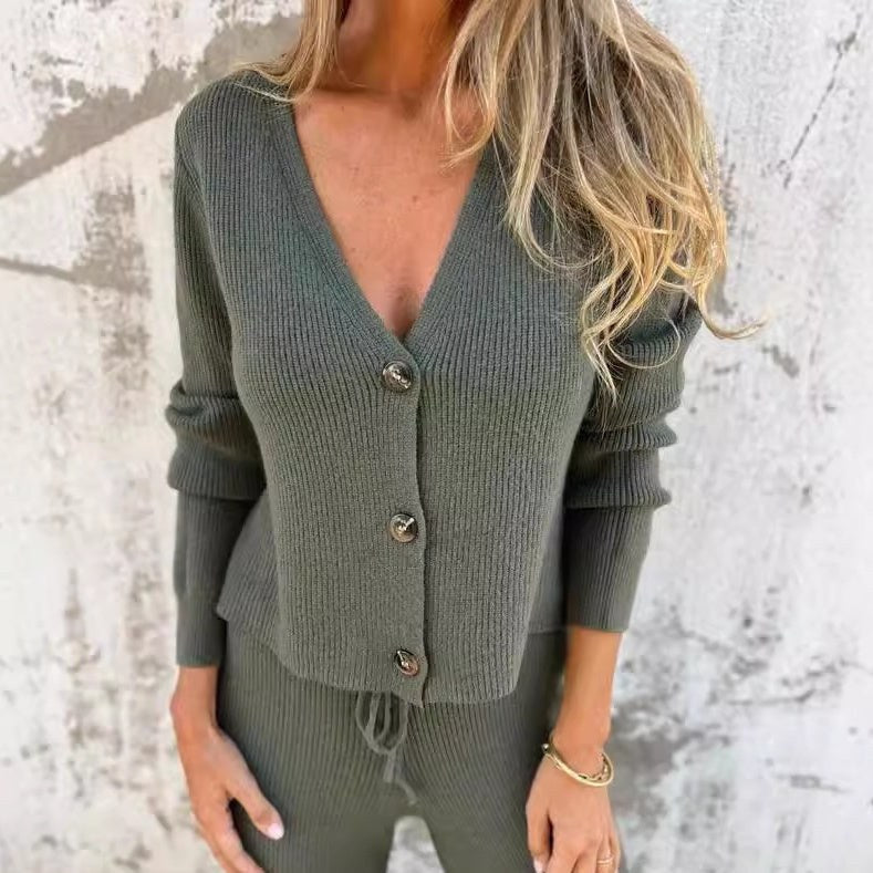 Lara™ 2-Piece Cardigan Set in Green