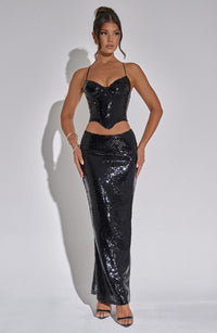 Simone Maxi Skirt - Black