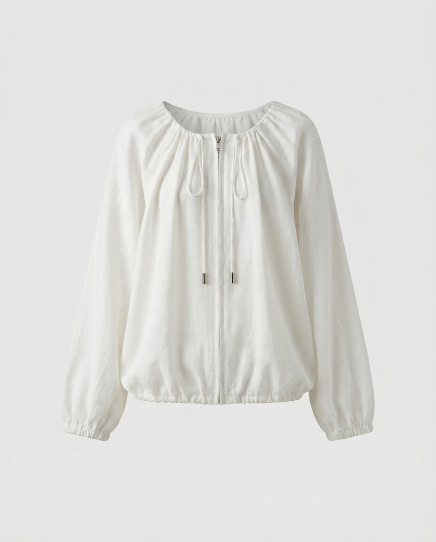 Larissa Casual Blouse in Bisque