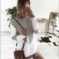 Larissa Casual Knit Sweater in Grey