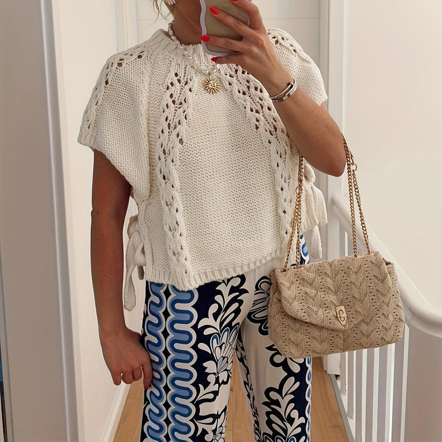 Larissa Knit Top in Cream