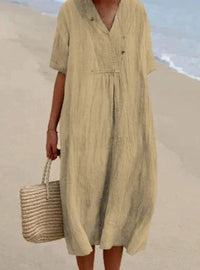 Larissa Lightweight Dress in Beige