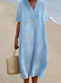 Larissa Lightweight Dress in Blue