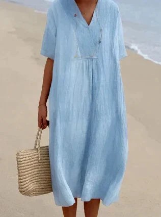 Larissa Lightweight Dress in Blue