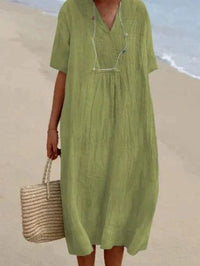 Larissa Lightweight Dress in Gelbgrün