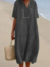Larissa Lightweight Dress in Grey