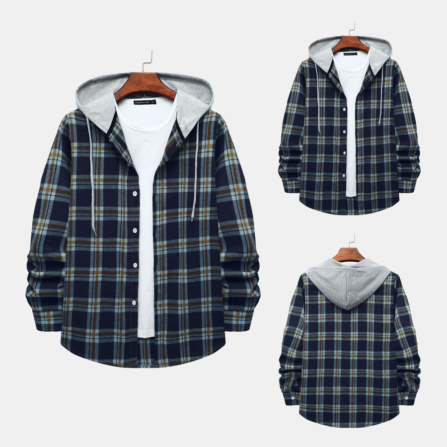 Larissa Shirt with Checked and Hood