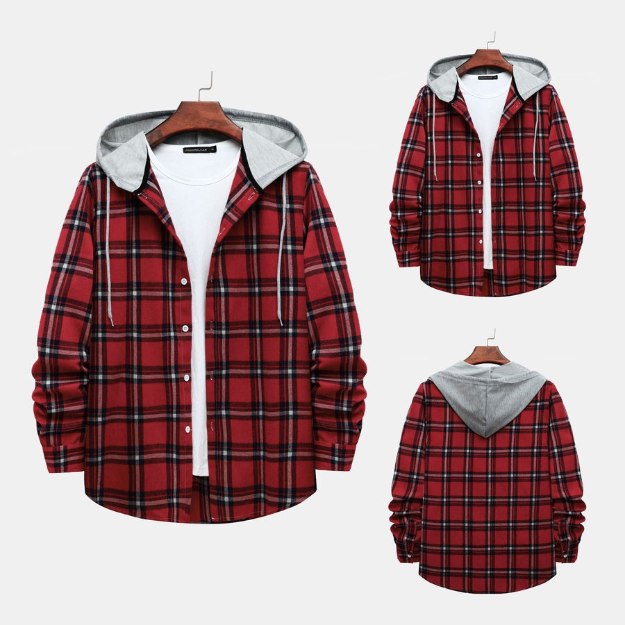 Larissa Shirt with Checked and Hood