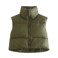 Larissa Vest in Olive Green