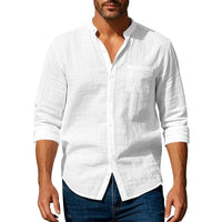 Lars Airy Linen Shirt in White