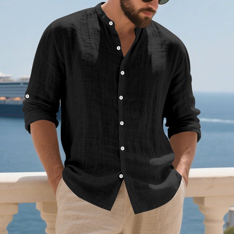 Lars Airy Linen Shirt with Long Sleeve