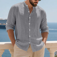 Lars Airy Linen Shirt with Long Sleeve