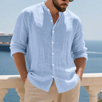 Lars Airy Linen Shirt with Long Sleeve