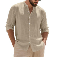 Lars Airy Linen Shirt with Long Sleeve