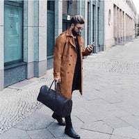 Lars Elegant Trench Coat with Button Front and Pockets