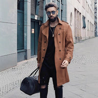 Lars Elegant Trench Coat with Button Front and Pockets