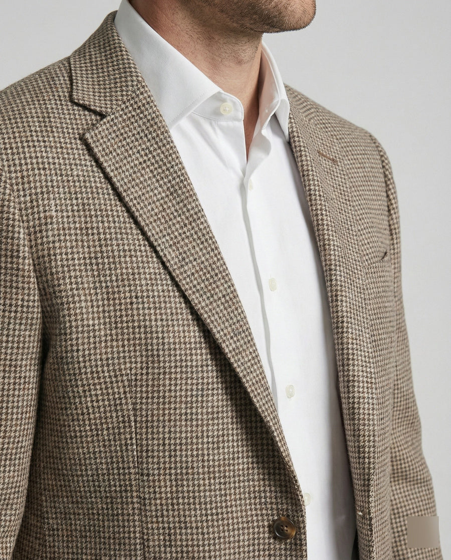 Lars Linen Blazer in Multicolour