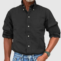 Lars Shirt with Long Sleeve in Black