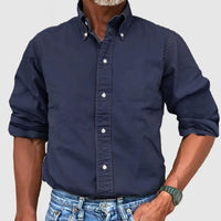 Lars Shirt with Long Sleeve in Navy