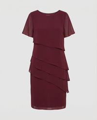 Laurel Elegant Dress in Red