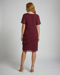 Laurel Elegant Dress in Red