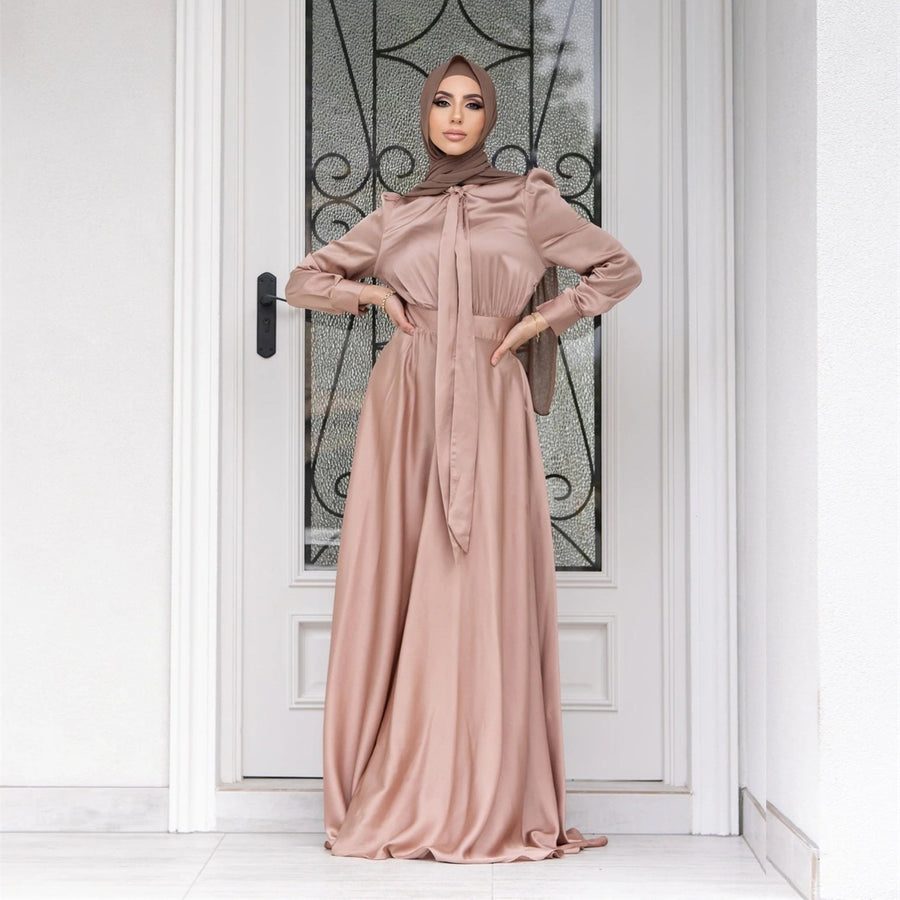 Laurel Elegant Dress with Belted
