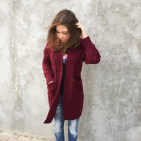 Laurel Knit Bag with V-Neck and Pockets