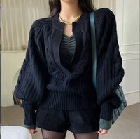 Laurel Knit Sweater with V-Neck
