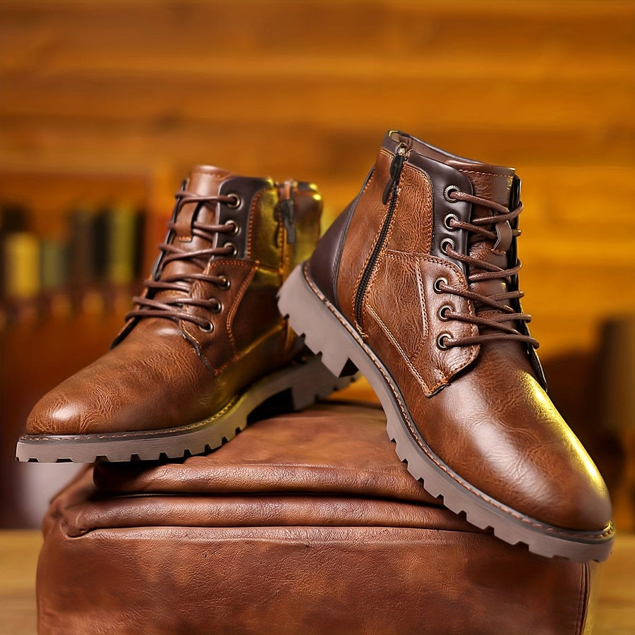 Laurens Boots with Zip Front